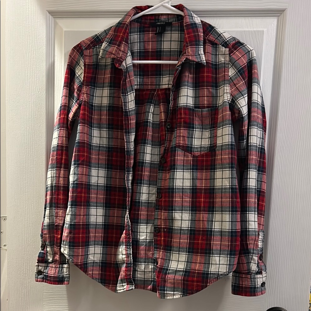 Forever 21 Checkered Plaid Shirt